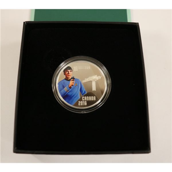 SOLID SILVER SPOCK $10 COIN