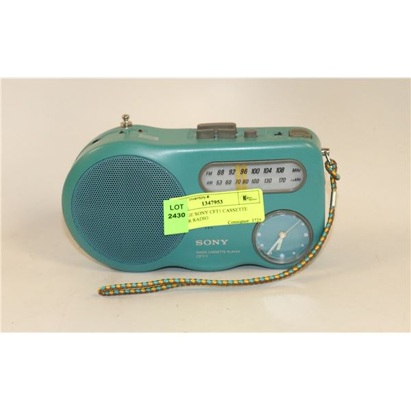 VINTAGE SONY CFT1 CASSETTE PLAYER RADIO