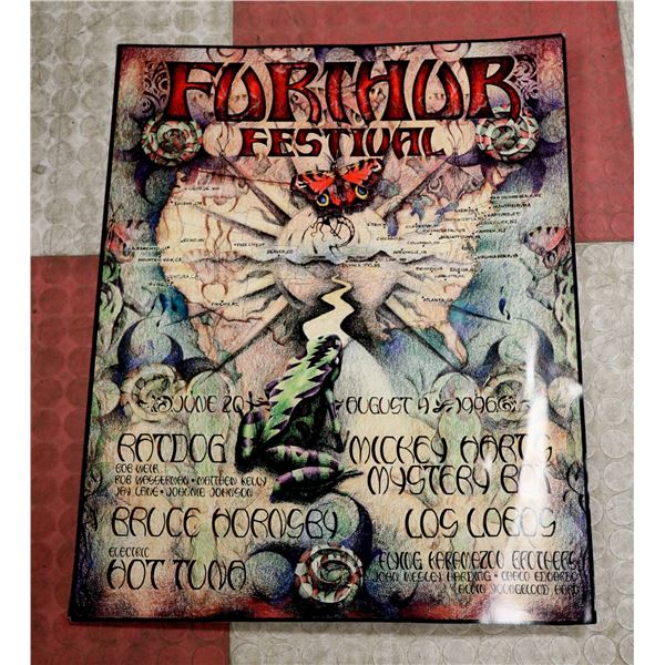 FURTHUR FESTIVAL CONCERT POSTER 1996