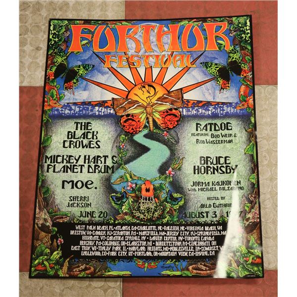 FURTHUR FESTIVAL CONCERT POSTER 1997