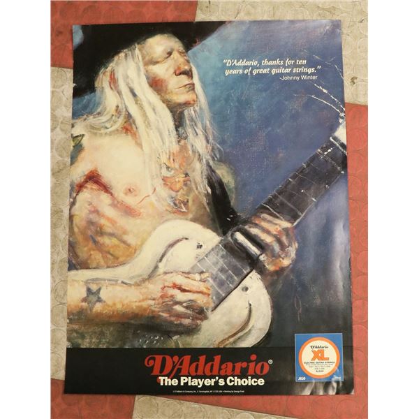 D ADDARIO JOHNNY WINTERS POSTER