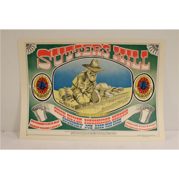 1967 QUICK SILVER MESSENGER SERVICE ROCK POSTER