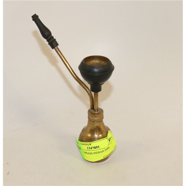 VINTAGE BRASS INDIAN PIPE