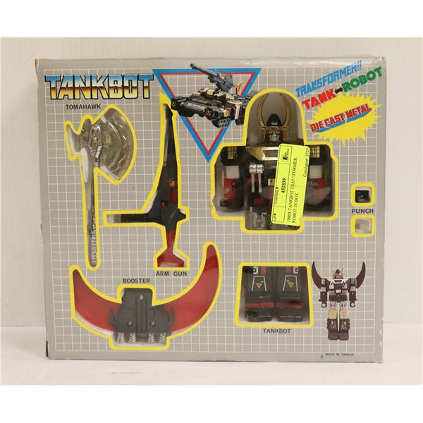 1980S TANKBOT TRANSFORMER ROBOT IN BOX
