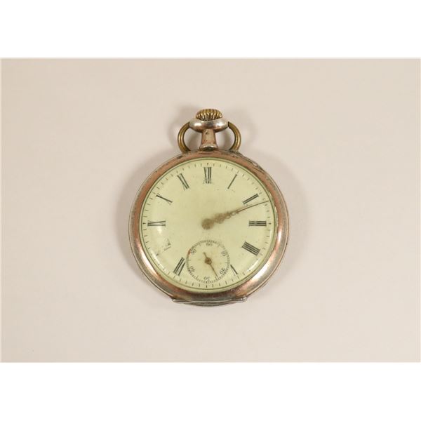 ANTIQUE PORCELAIN DIAL CYLINDER POCKET WATCH