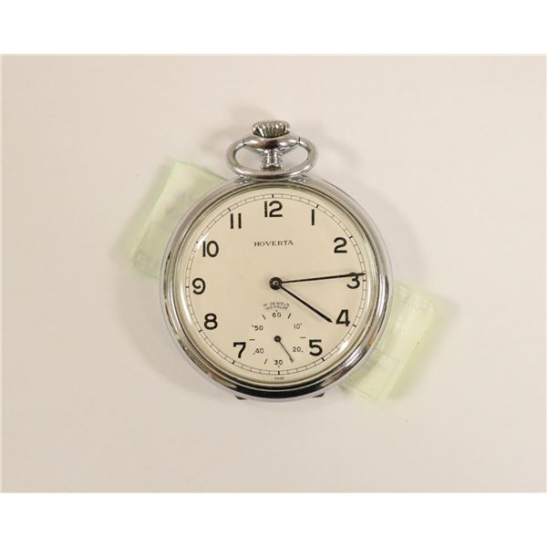 ANTIQUE HOVERTA 17J POCKET WATCH WORKING