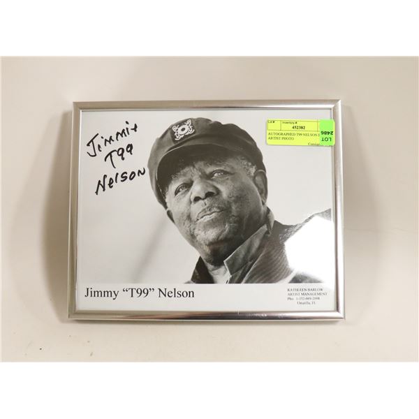 AUTOGRAPHED T99 NELSON BOUES ARTIST PHOTO