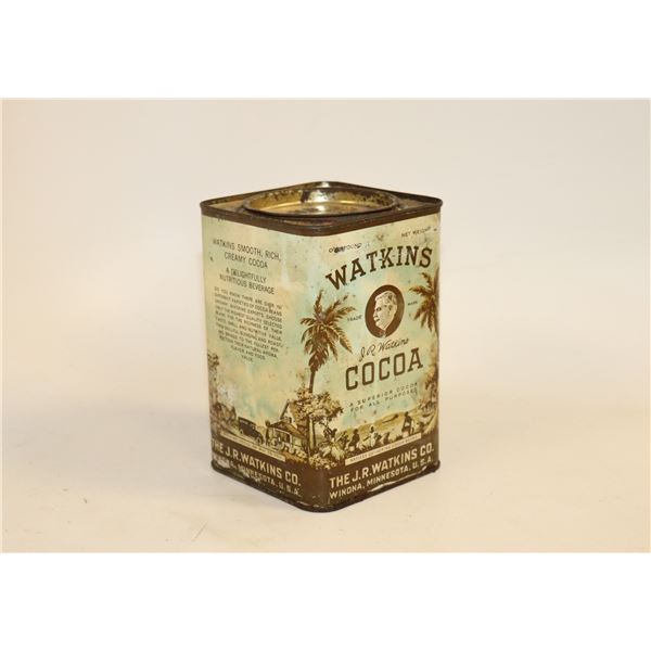 ANTIQUE WATKINS COCOA TIN
