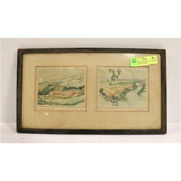 1907 WATERCOLOURS OF ST JEROME MILL ARTIST SIGNED