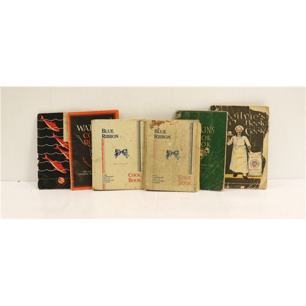 SELECTION OF ANTIQUE COOK BOOKS