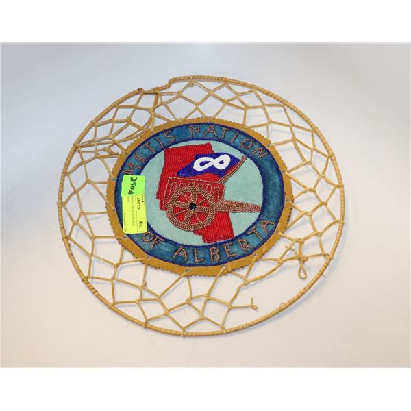 CUSTOM BEADED MTIS LEATHER WALL HANGING