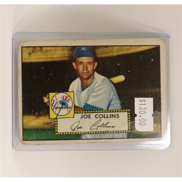 1952 TOPPS JOE COLLINS BASEBALL CARD