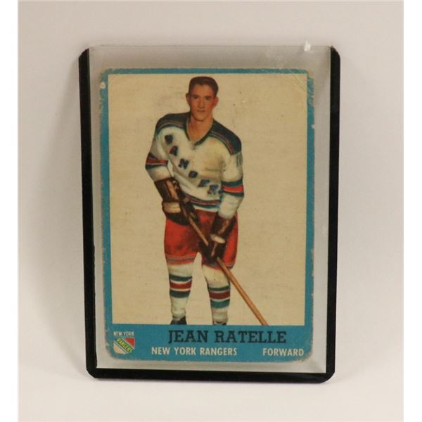 1962 TOPPS JEAN RATELLE ROOKIE CARD