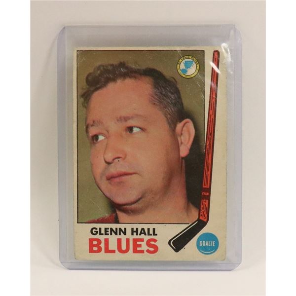 1969 GLENN HALL HOCKEY CARD