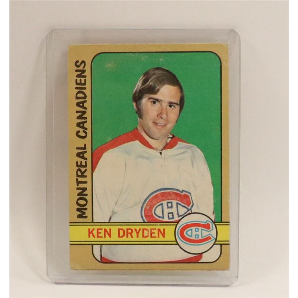 1972 KEN DRYDEN ROOKIE HOCKEY CARD