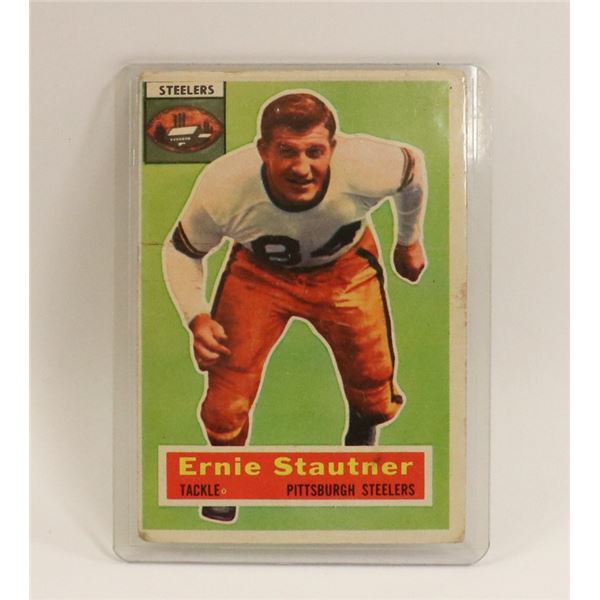 1956 TOPPS FOOTBALL ERNIE STAUTNER HOF CARD