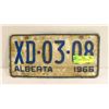 Image 1 : 1966 ALBERTA LICENSE PLATE