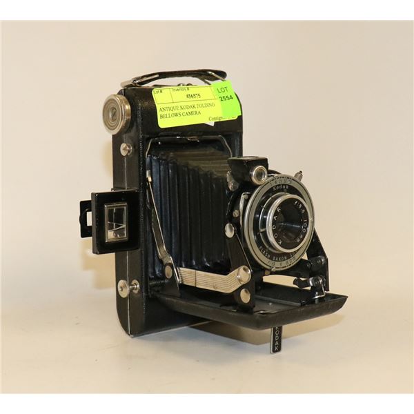 ANTIQUE KODAK FOLDING BELLOWS CAMERA