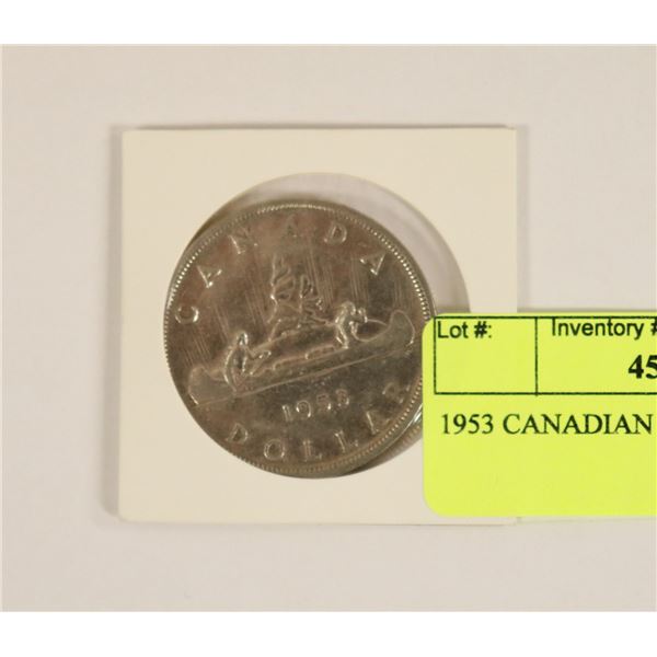 1953 CANADIAN SILVER DOLLAR