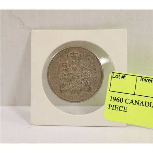 1960 CANADIAN SILVER 50 CENT PIECE
