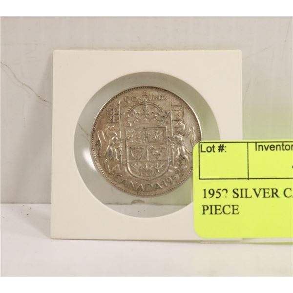 1952 SILVER CANADIAN 50 CENT PIECE