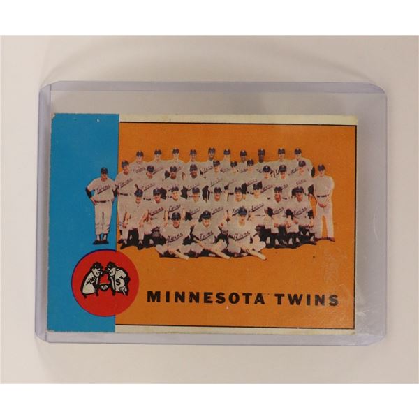 1962 MINNESOTA TWINS BASEBALL CARD