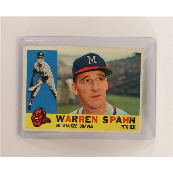1962 WARREN SPAHN BASEBALL CARD HOF