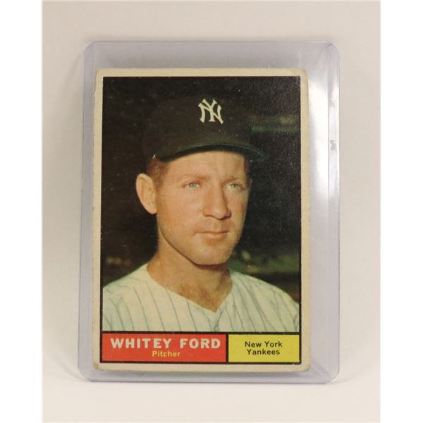 1961 WHITEY FORD BASEBALL CARD
