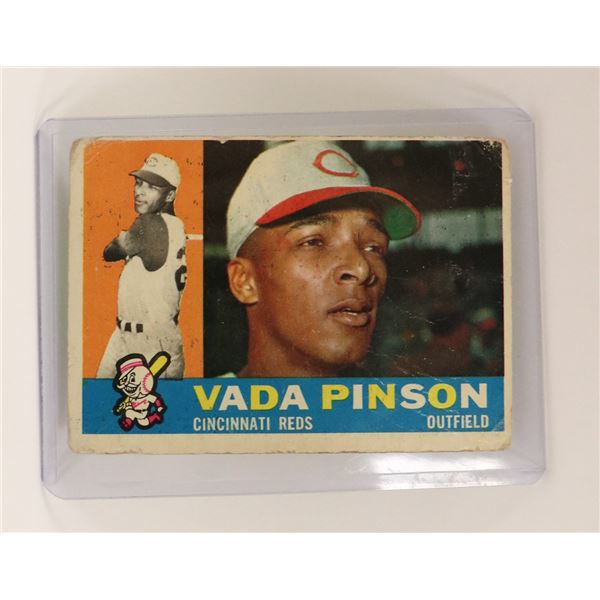 1960 VADA PINSON BASEBALL CARD HOF
