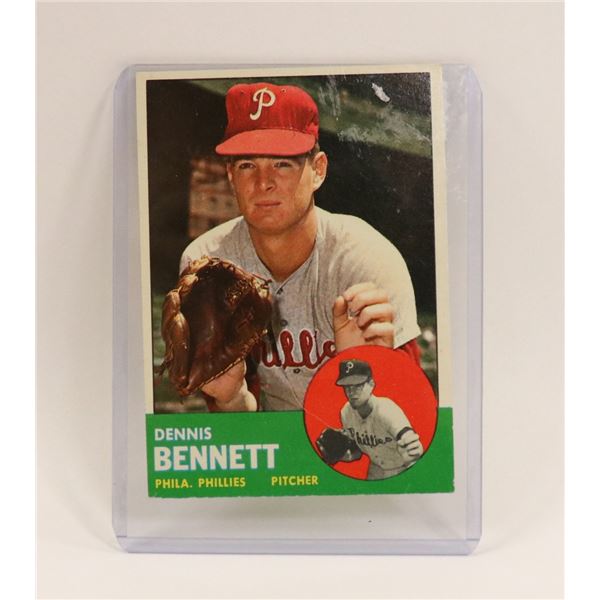 1963 DENNIS BENNET ROOKIE CARD