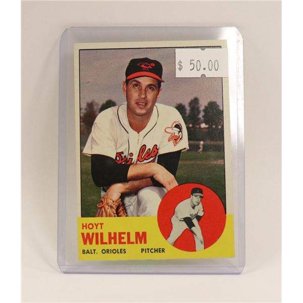 1963 HOYT WILHELM BASEBALL CARD
