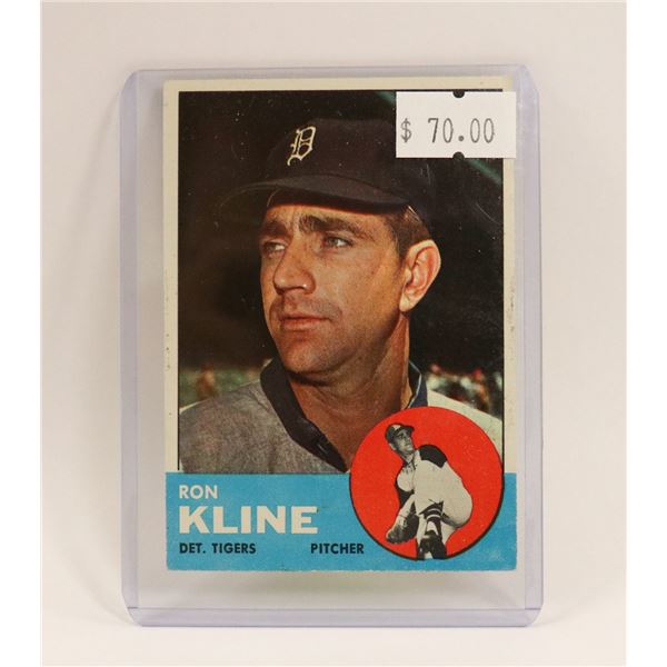 1963 RON KLINE BASEBALL CARD