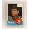 Image 1 : 1963 RON KLINE BASEBALL CARD