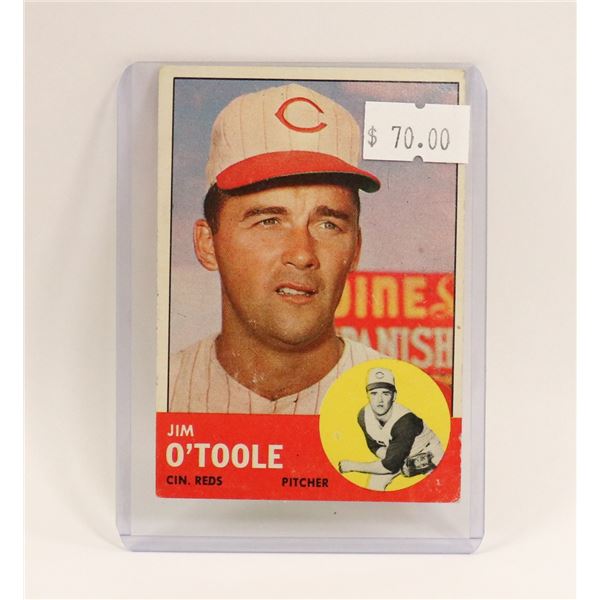 1963 JIM O TOOLE BASEBALL CARD