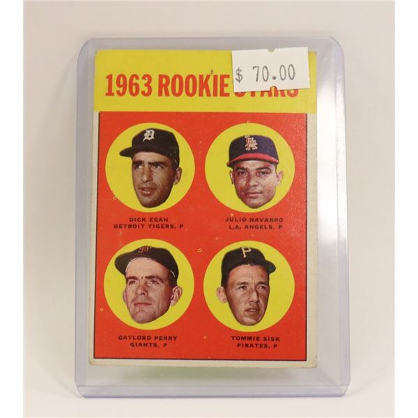 1963 GAYLORD PERRY ROOKIE STAR CARD