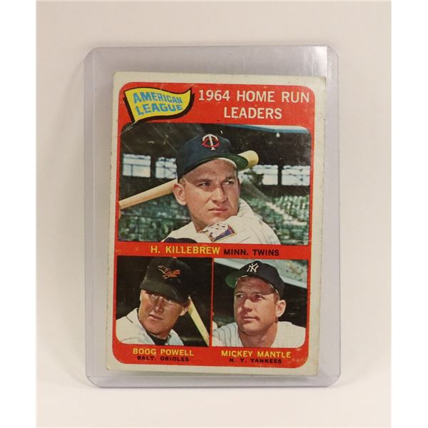 1964 MICKEY MANTLE HOME RUN BASEBALL CARD