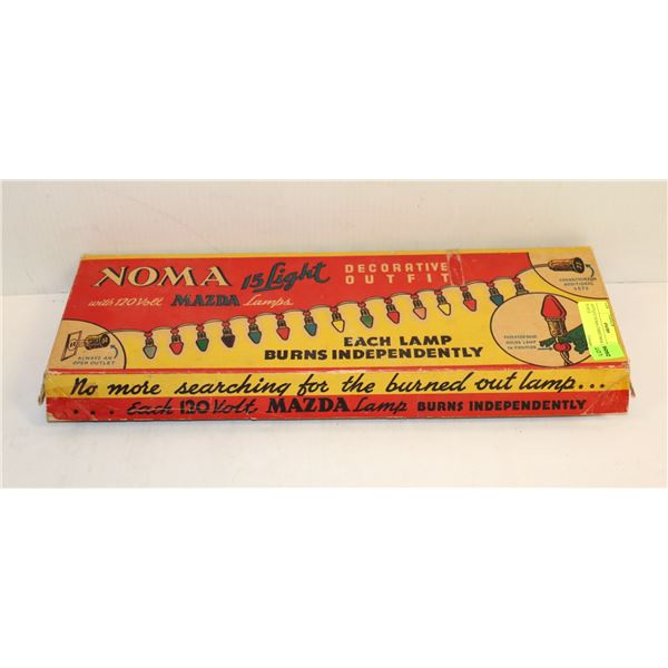 ANTIQUE NOMA CHRISTMAS LIGHTS IN BOX