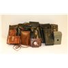 Image 1 : LARGE ASSORTED ANTIQUE LEATHER CAMERA CASE