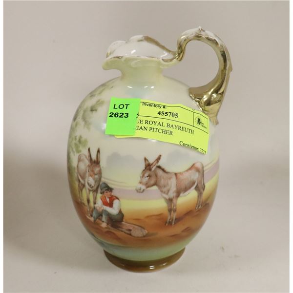 ANTIQUE ROYAL BAYREUTH BAVARIAN PITCHER