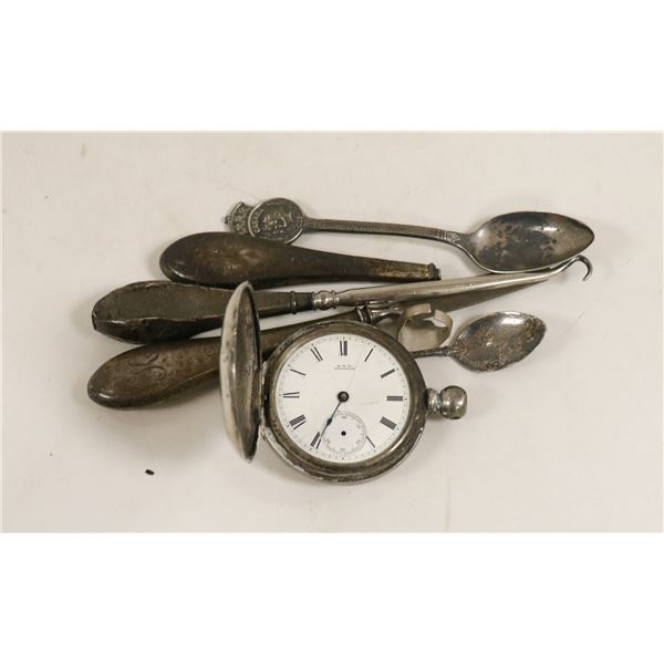 ASSORTED STERING SILVER SCRAP COLLECTIBLES &