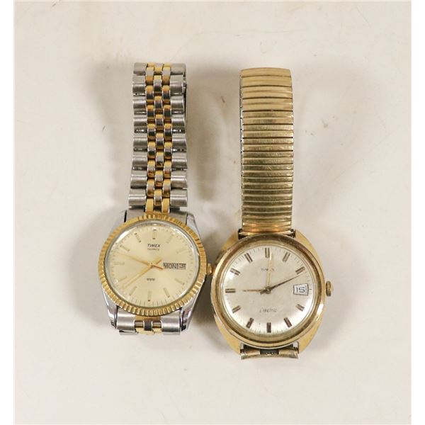 PAIR OF VINTAGE MENS TIMEX WATCHES