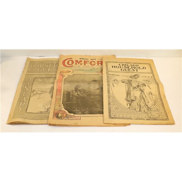 LOT OF 3 1900S FASHION PAPERS
