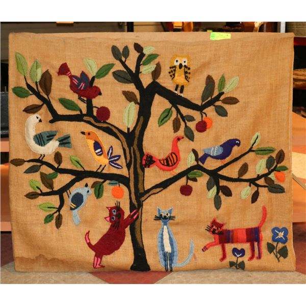 LARGE CREWEL ART WORK 3 X 4 FEET LARGE