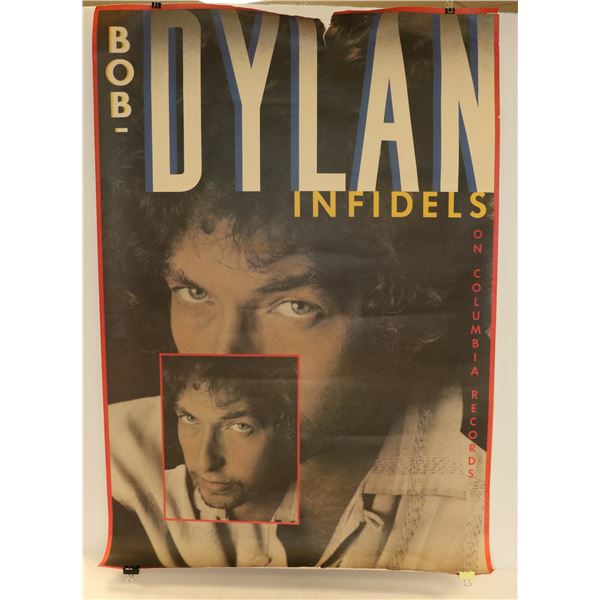 ORIGINAL BOB DYLAN INFIDELS MUSIC POSTER LARGE