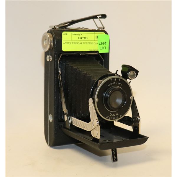 ANTIQUE KODAK FOLDING CAMERA