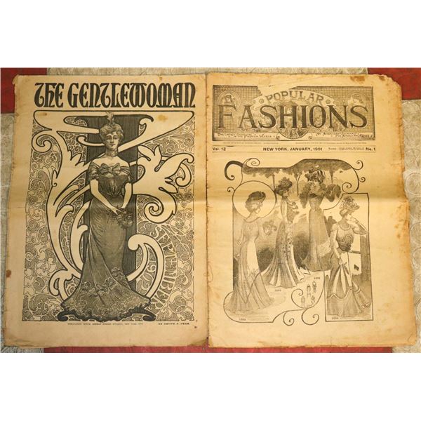 LOT OF 3 1900S FASHION PAPERS