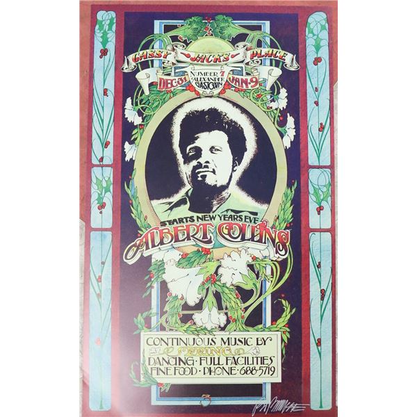 SIGNED BOB MASSE ALBERT COLLINS CONCERT POSTER
