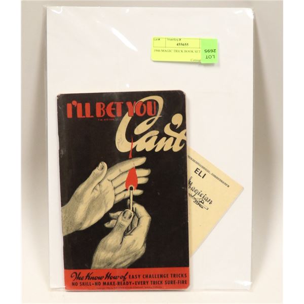 1946 MAGIC TRICK BOOK SET