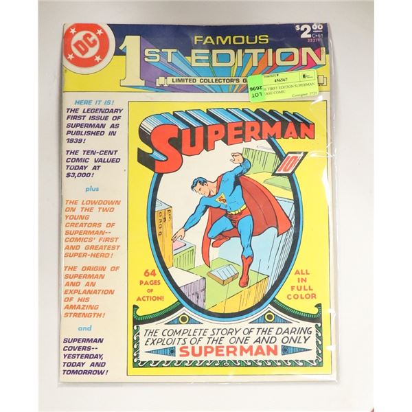 VINTAGE FIRST EDITION SUPERMAN RE RELEASE COMIC
