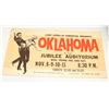 Image 1 : 1950S STREET CAR ADVERTISING SIGN FOR OKLAHOMA